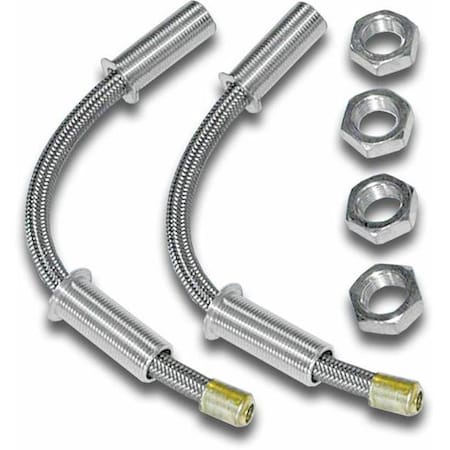 Autoloc Power Accessories AUTOLOC POWER ACCESSORIES 492 12 Inch Stainless Steel Door Loom -1 Pair 492